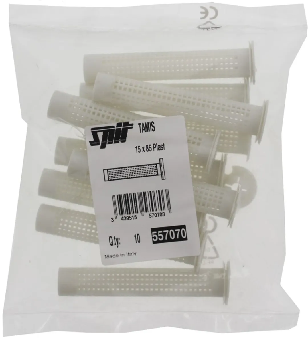 Spit Zeef M8/M10 15mm - 10 Stuks