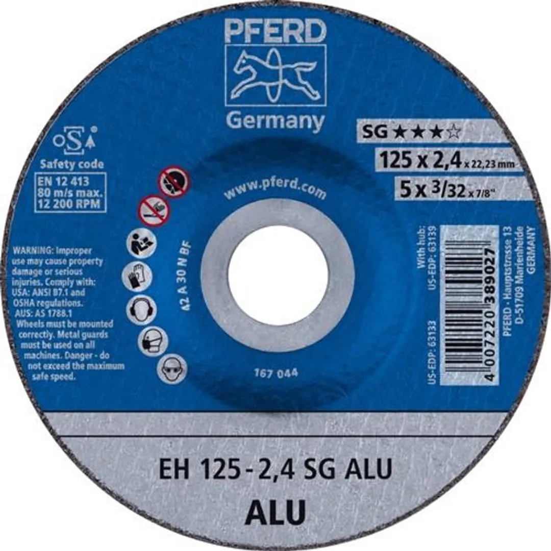 Pferd SG Alu Doorslijpschijf Ø125x2,4mm - 61320822