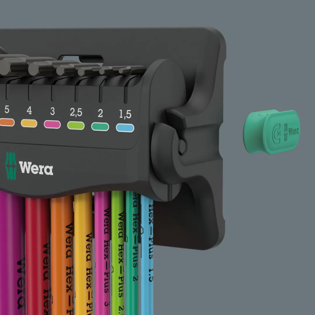 Wera 950/9 Hex-Plus Inbus Haakse Schroevendraaierset 1.5-8mm - Multicolor
