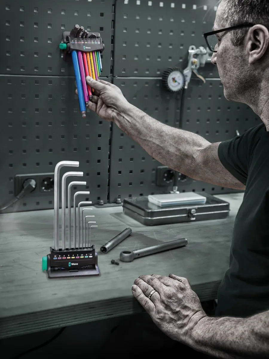 Wera 950/9 Hex-Plus Inbus Haakse Schroevendraaierset 1.5-8mm - Multicolor