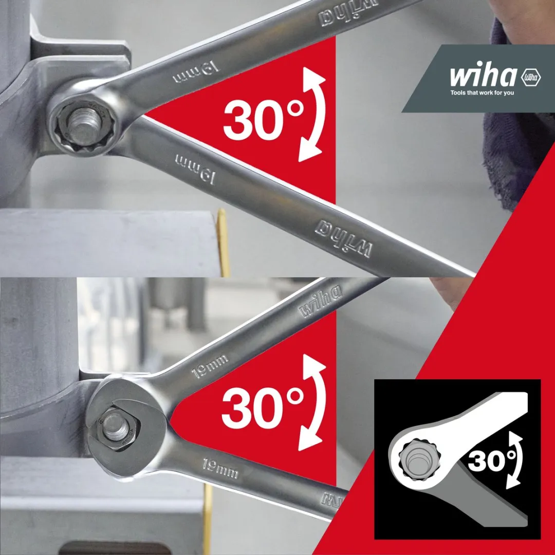 Wiha 44753 Dubbelbek-Steeksleutelset 13-delig - Inch