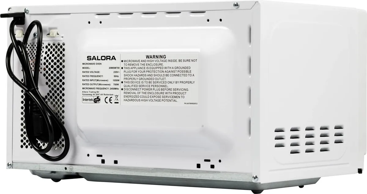 Salora MICROWAVE2070 Magnetron 800W - Wit
