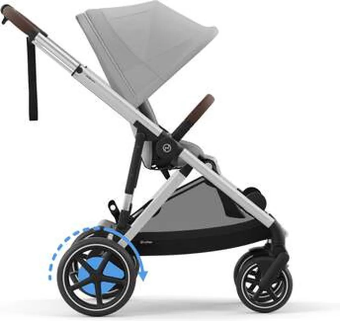 Cybex e-Gazelle S - Kinderwagen - Stone Grey - Silver Frame