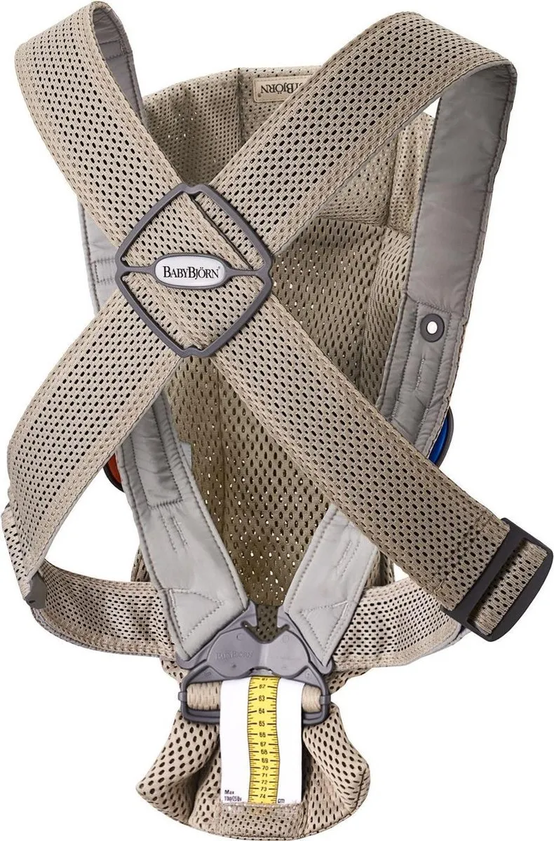 BabyBjörn Draagzak Mini 3D Mesh - Grijsbeige