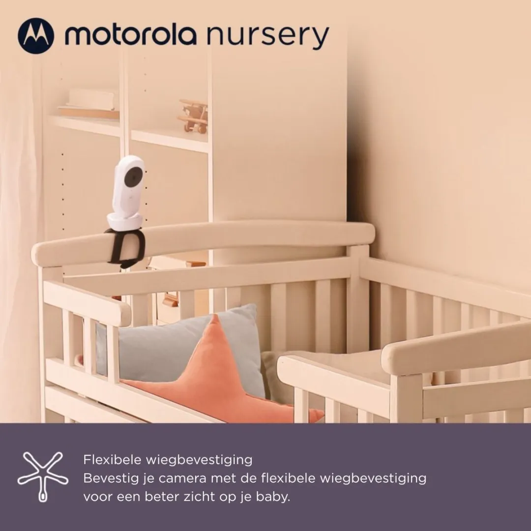 Motorola VM45 CONNECT Babyfoon - 5 inch Wifi Camera - Wit - afbeelding 6 van 6