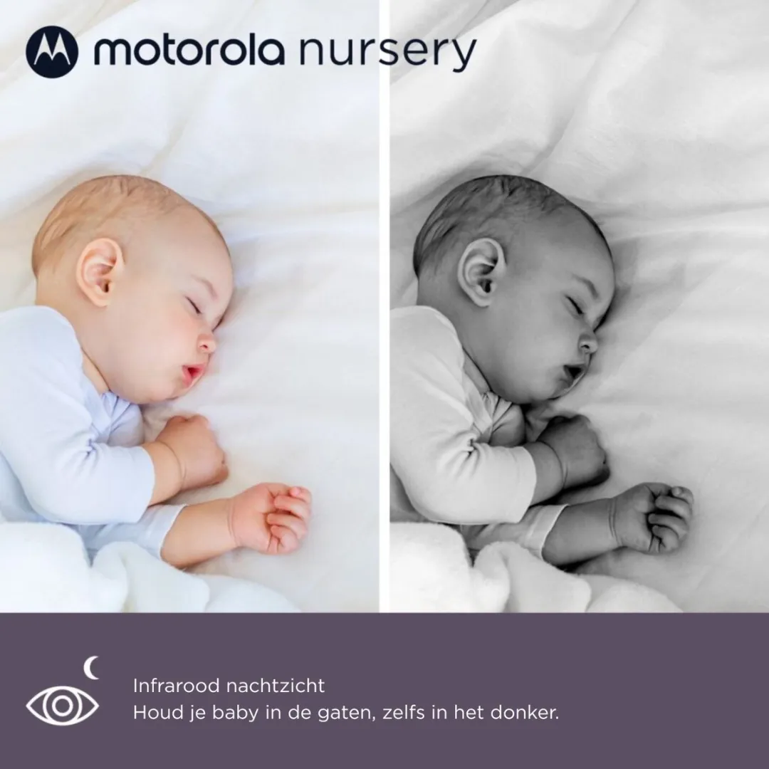 Motorola VM45 CONNECT Babyfoon - 5 inch Wifi Camera - Wit