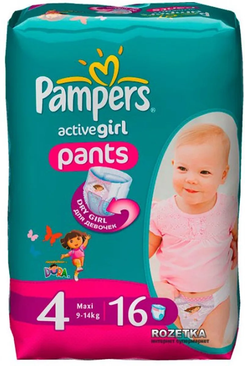 Pampers Active Girl Pants Maat 4