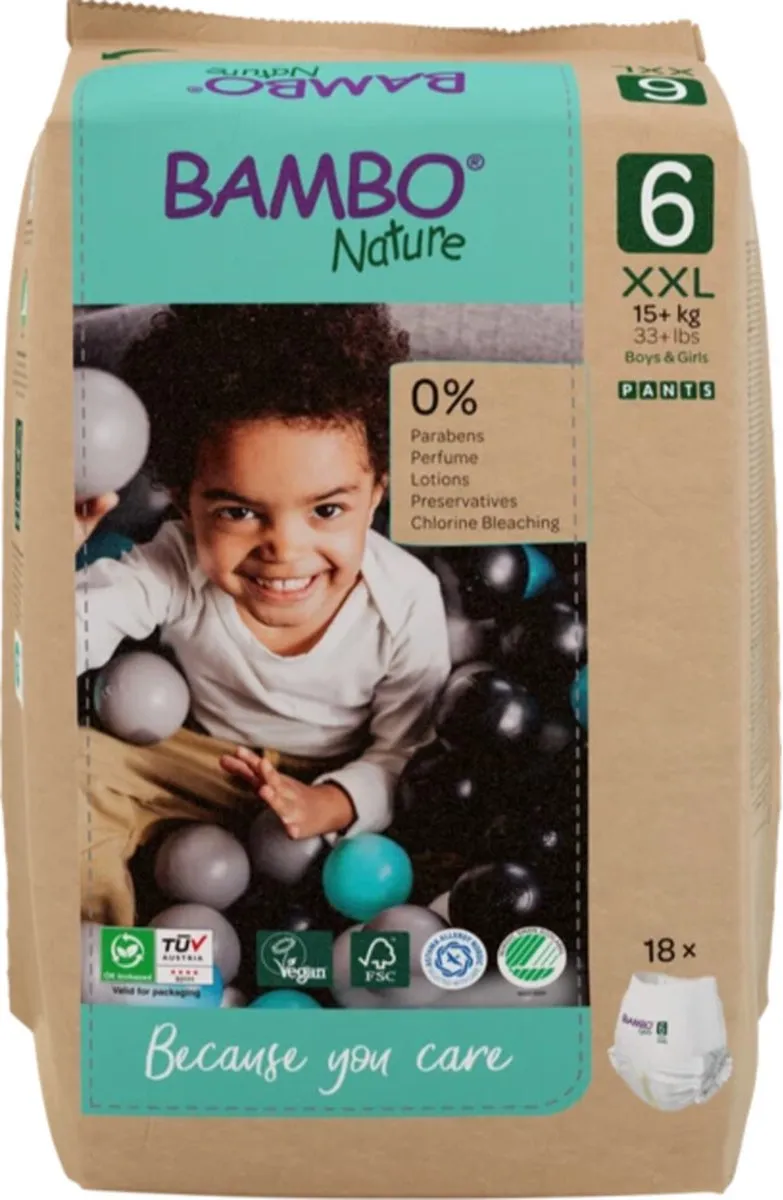 BAMBO Nature Luierbroekjes Maat 6 18 Stuks