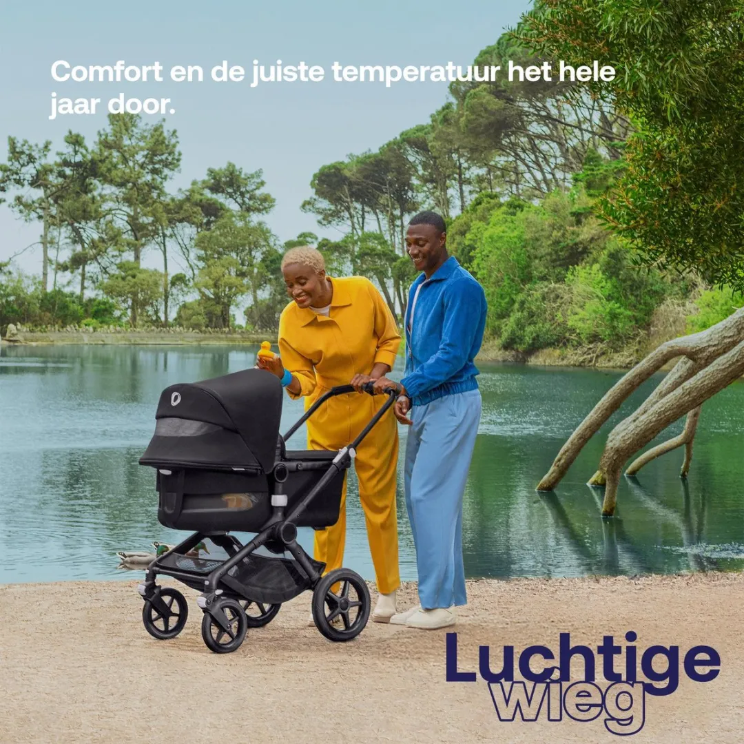 Bugaboo Fox 3 Kinderwagen - Stormy Blue Reiswieg - Graphite Chassis