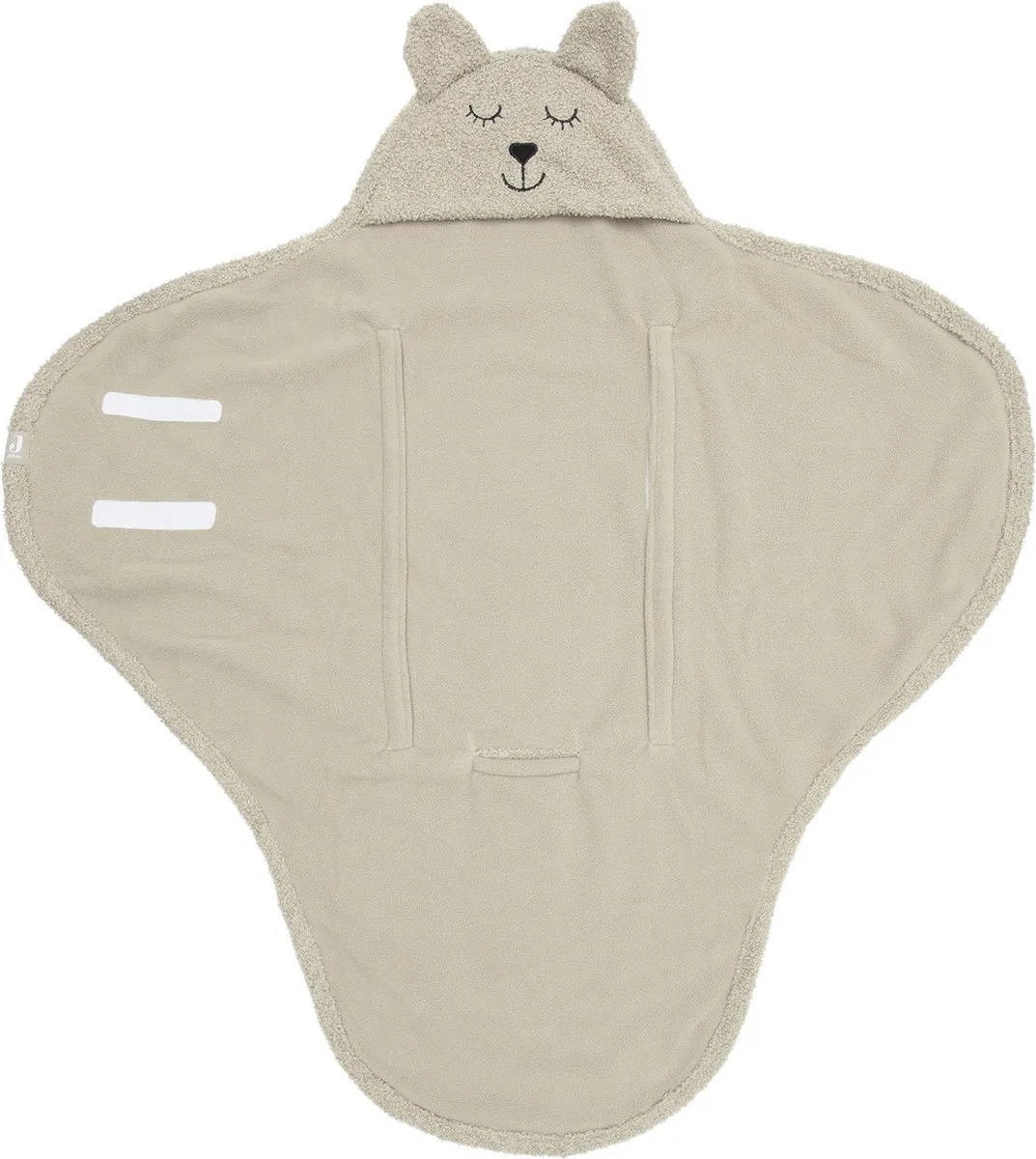 Jollein Wikkeldeken Bear Boucle 100x100cm - Olive Green