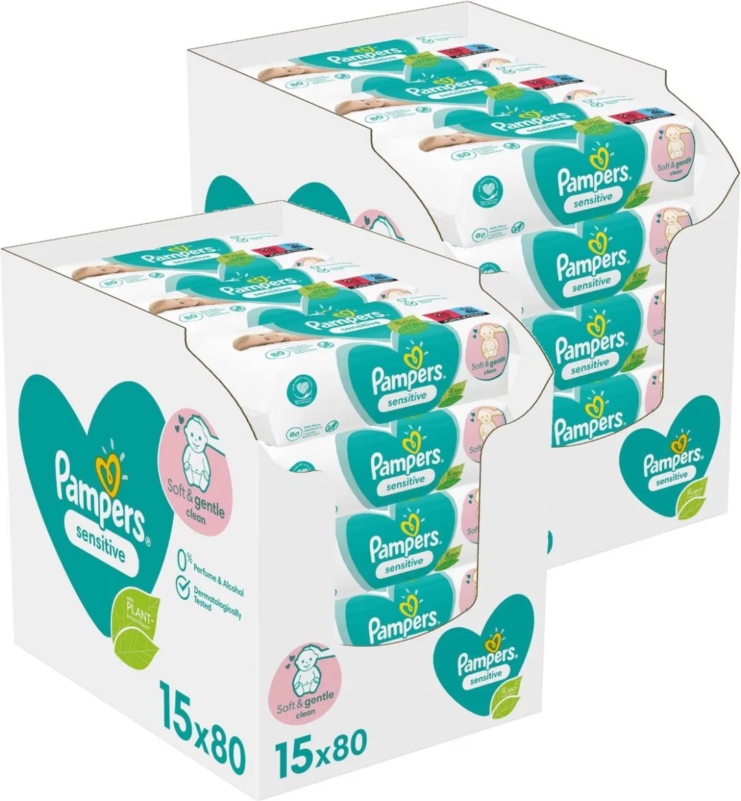 Pampers Sensitive Billendoekjes 2400 Stuks