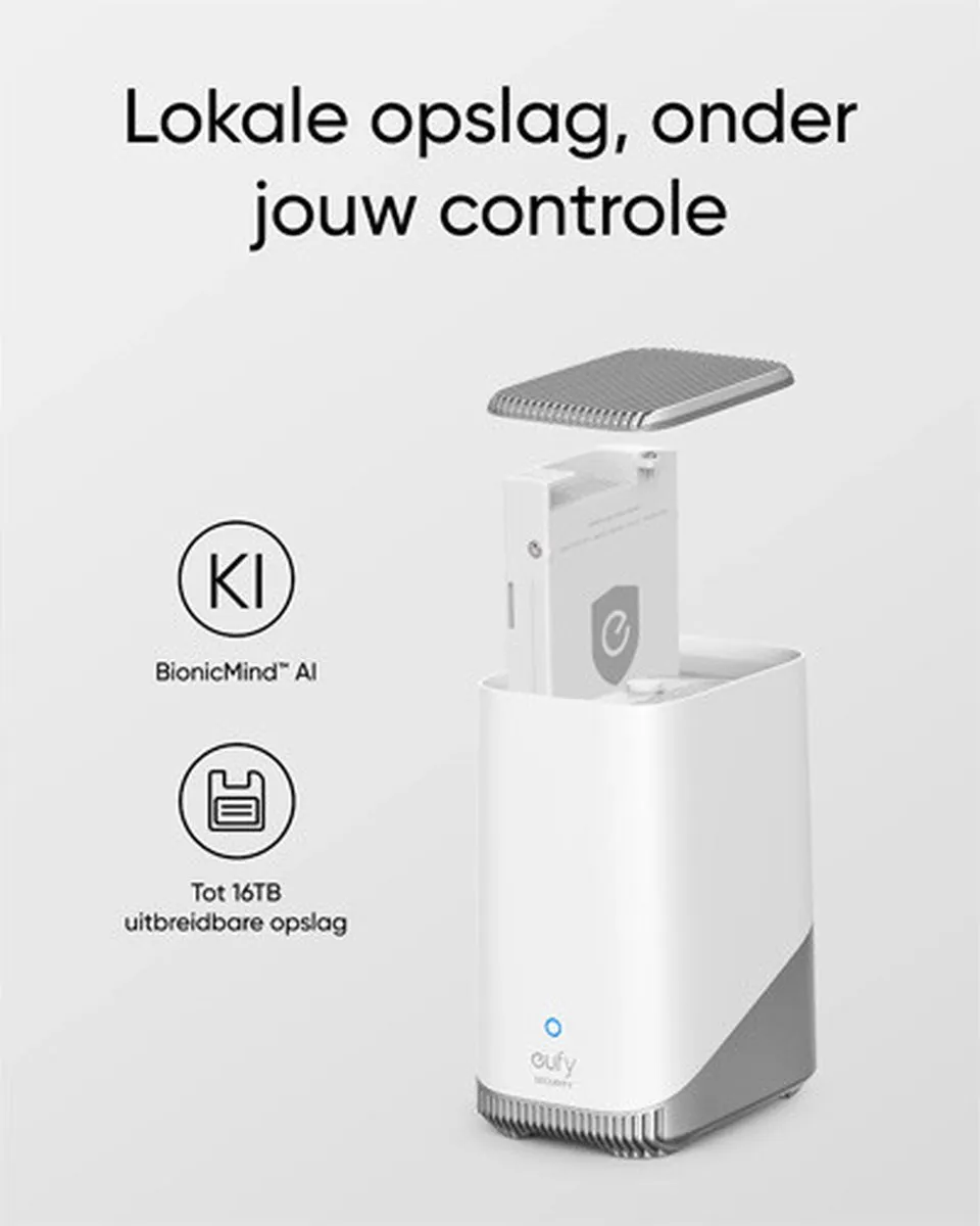 Eufy HomeBase 3 S380 Bundel - eufyCam S3 Pro 4K + 240GB SSD