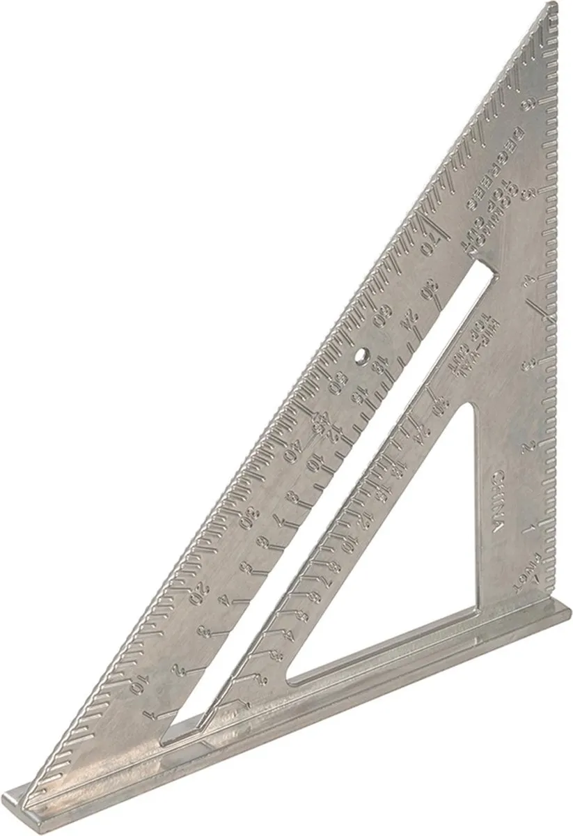 Silverline Aluminium Meetdriehoek 185mm