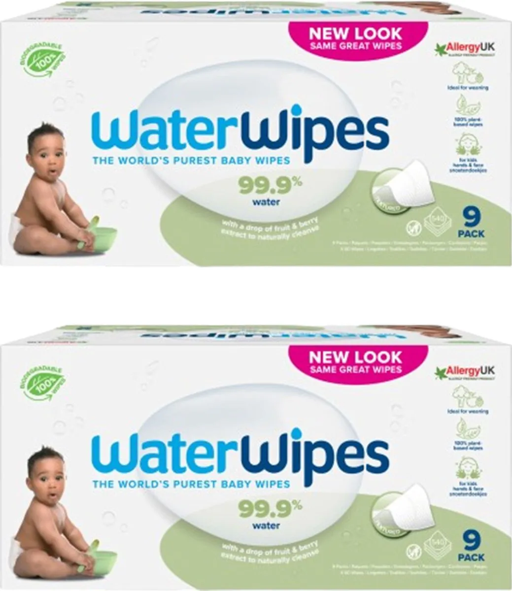 WaterWipes Snoetendoekjes 540 Stuks - 2x9x60