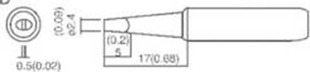 TOOLCRAFT TO-4941105 Soldeerpunt Beitelvorm 2.4mm