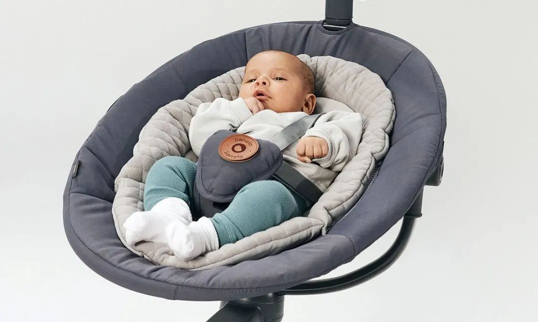 Lionelo Rina Babyschommel 2-in-1 - Grijs