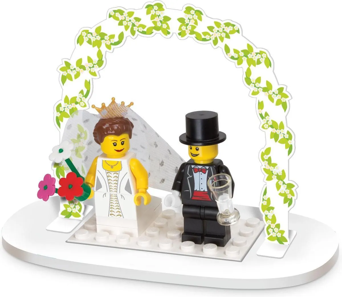 LEGO Minifiguren Bruiloftset - 2 Stuks - 24 Onderdelen