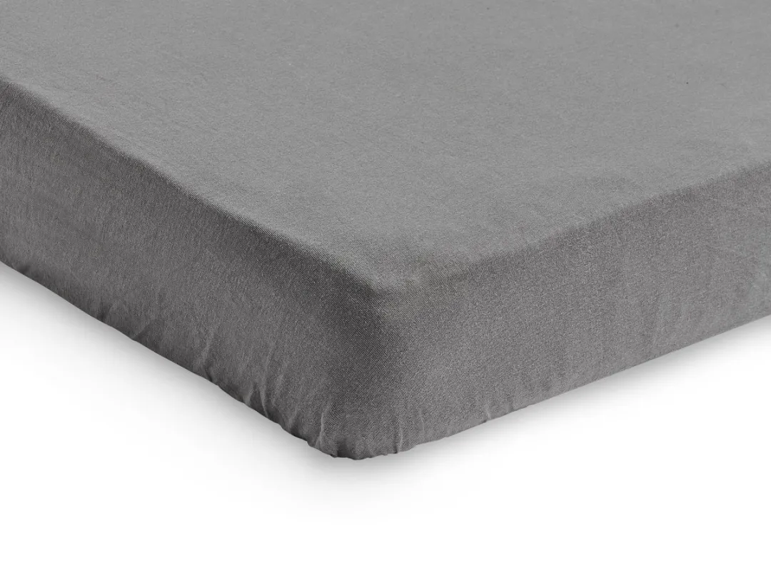 Jollein Hoeslaken Wieg Jersey Storm Grey - 70x140cm