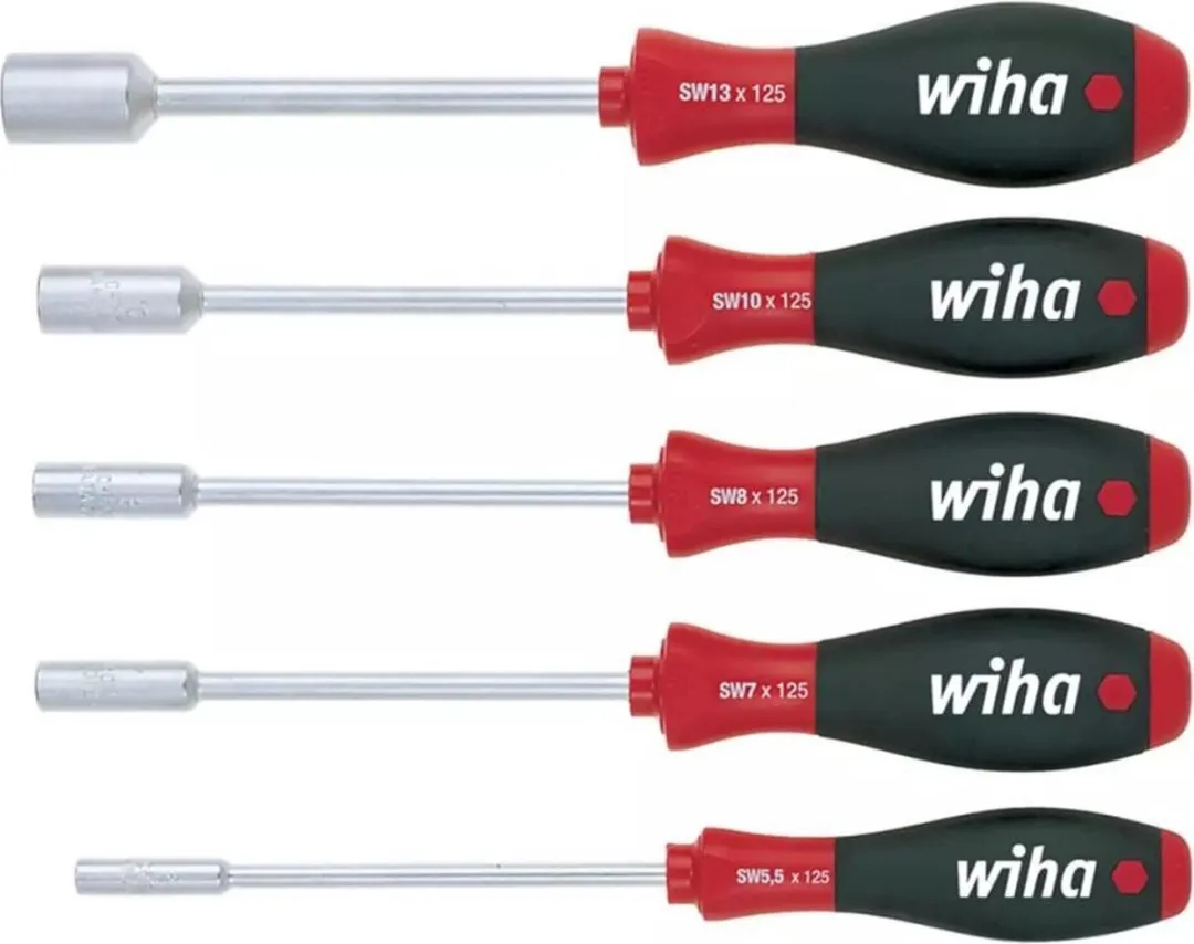 Wiha Softfinish Zeskantdopsleutel 5-delig