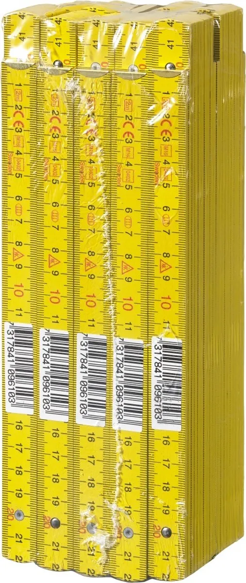 Hultafors H4010G DU Duimstok - Hout - 2m - Geel - afbeelding 2 van 6