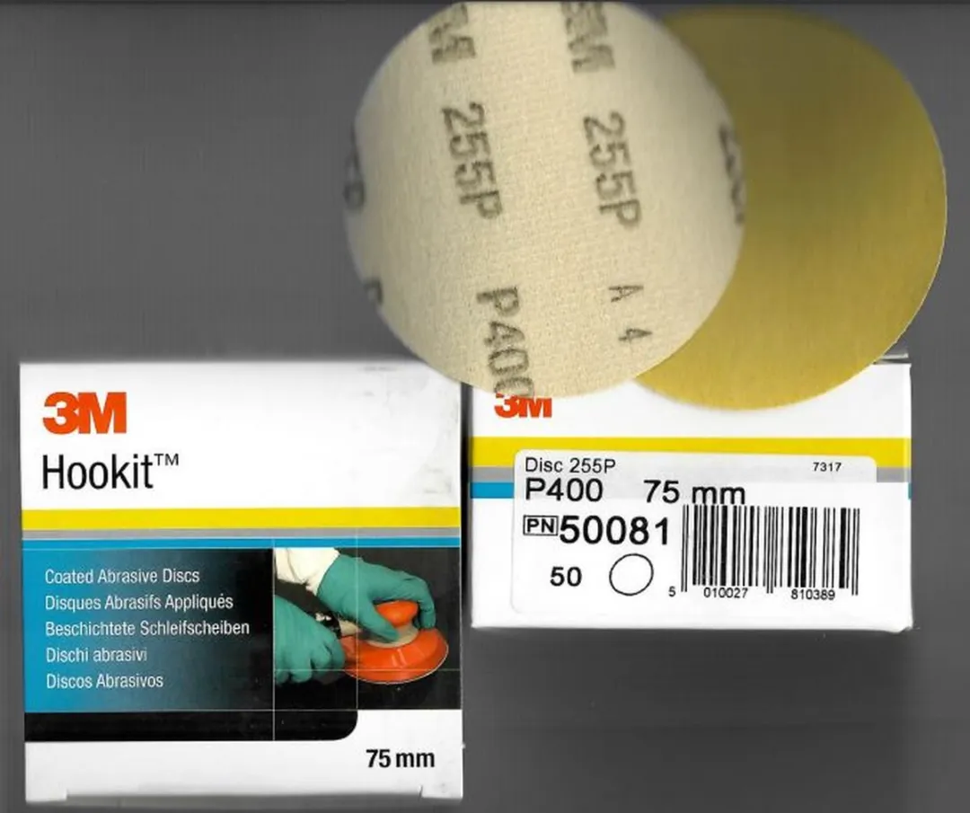 3M 50087 255P Hookit Schuurschijven 75mm P400
