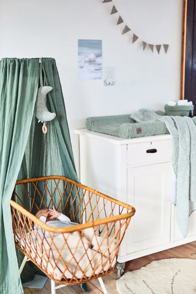 Jollein Baby Sluier Vintage Ash Green - 155cm