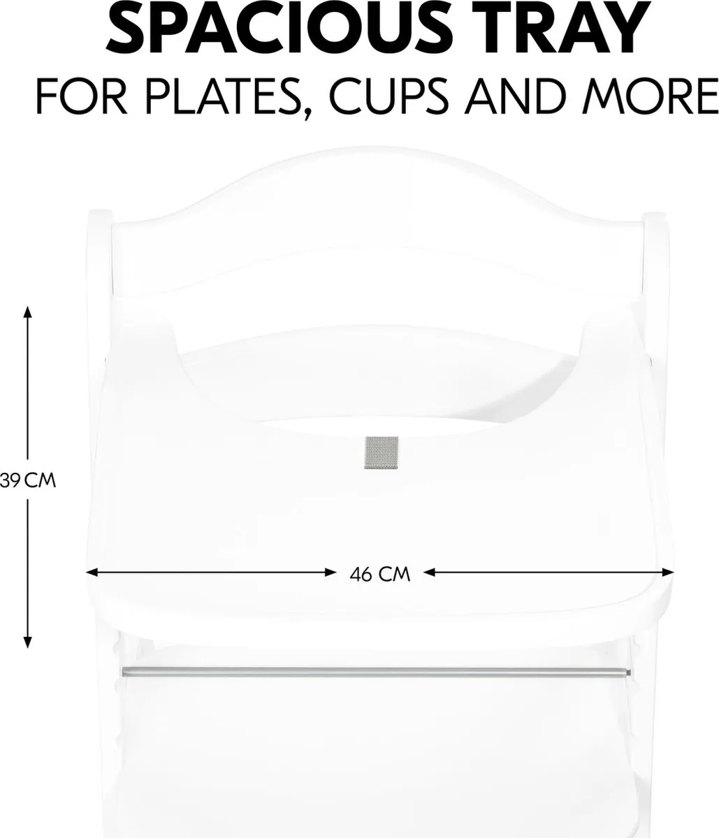 Hauck Alpha Wooden Tray - Kinderstoel - Wit