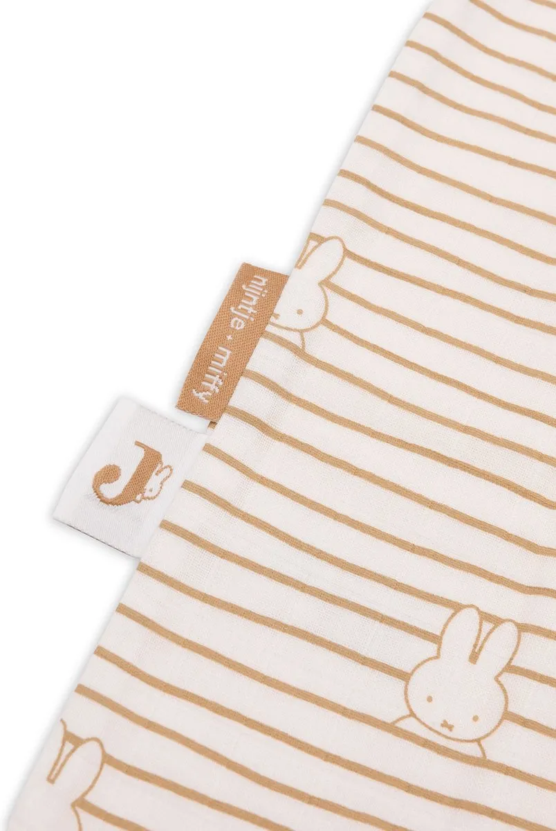 Jollein x Nijntje Baby Zomer Slaapzak Hydrofiel 70cm - Miffy Stripe Biscuit - afbeelding 6 van 6