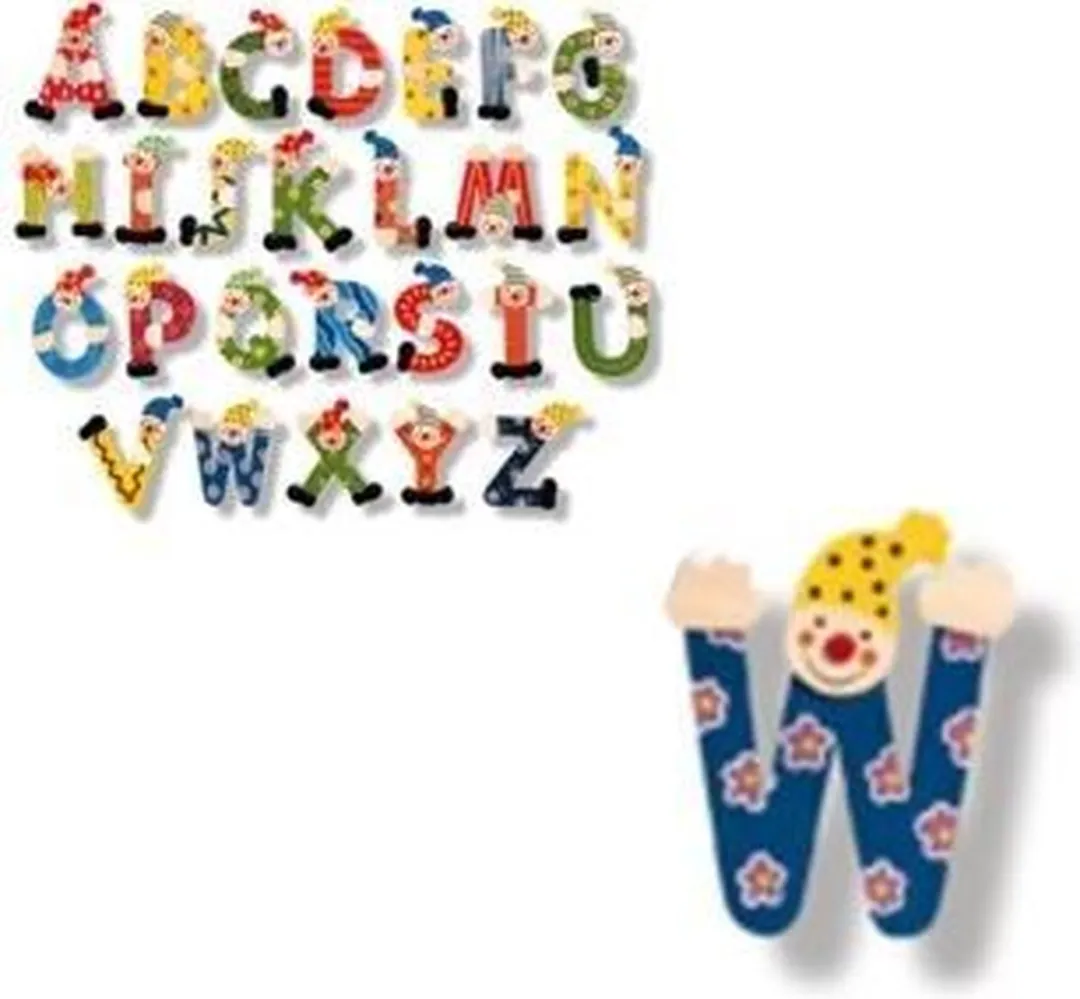 Simply For Kids Houten Naamletter Clown W