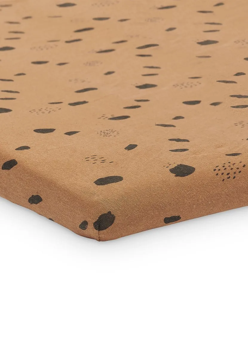 Jollein Baby Hoeslaken Boxmatras Jersey 75x95cm - Caramel