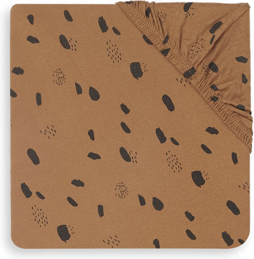 Jollein Baby Hoeslaken Boxmatras Jersey 75x95cm - Caramel