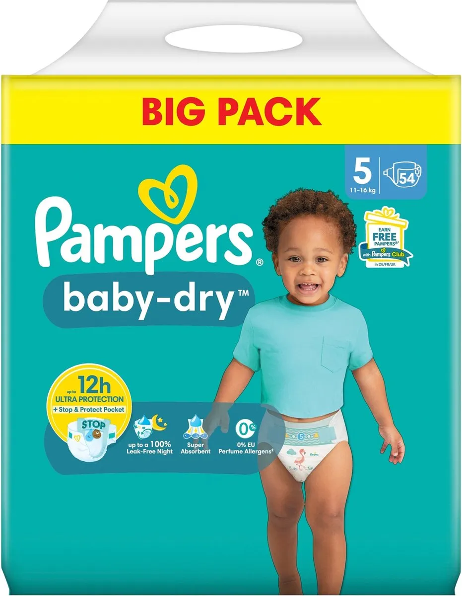 Pampers Baby Dry Maat 5 - 54 Stuks