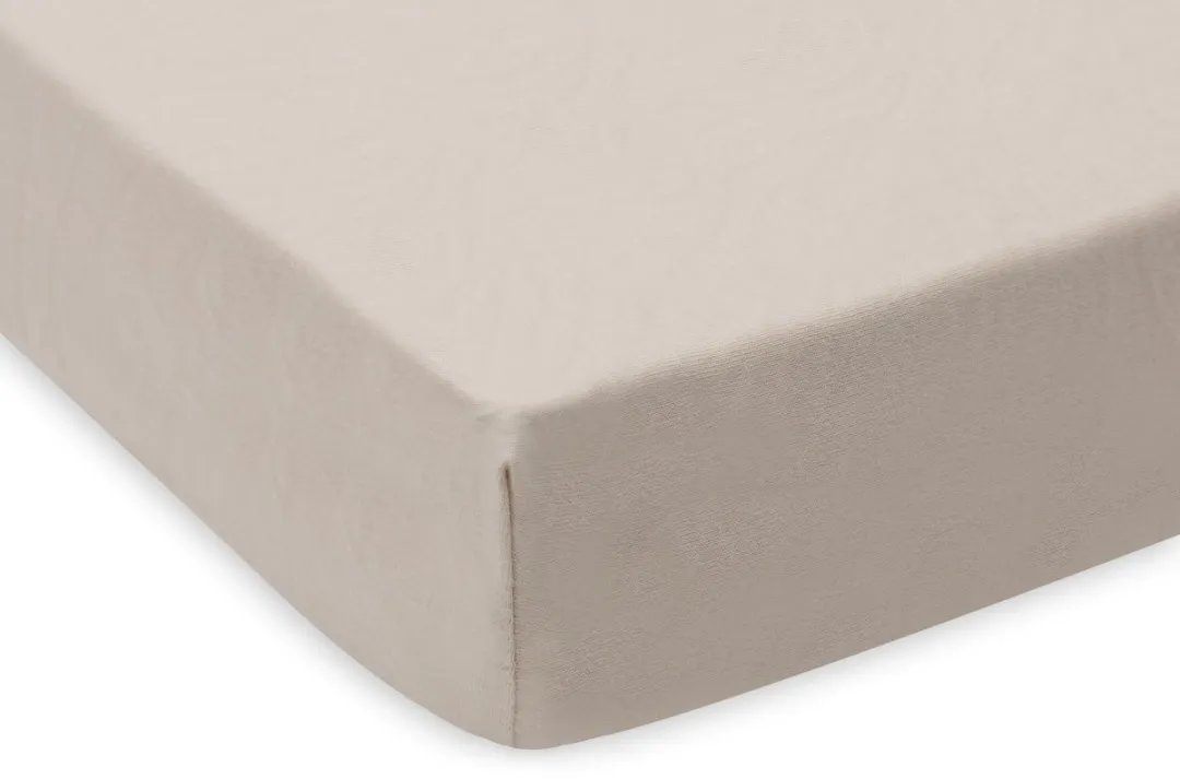 Jollein Hoeslaken Ledikant Jersey 60x120cm - Oatmeal - 2 Stuks