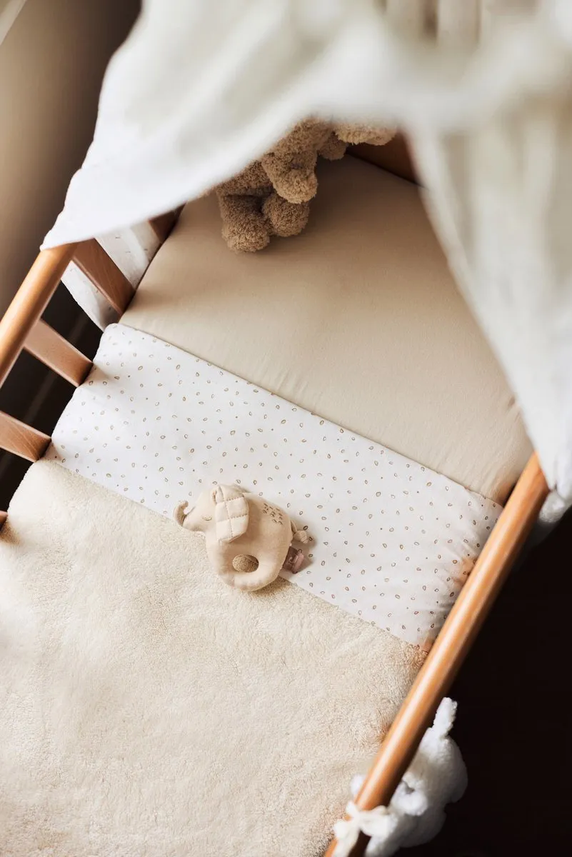 Jollein Hoeslaken Ledikant Jersey 60x120cm - Oatmeal - 2 Stuks
