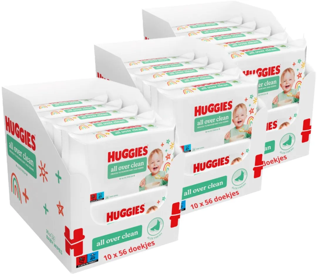 Huggies Billendoekjes All Over Clean 56 stuks - 30x1680