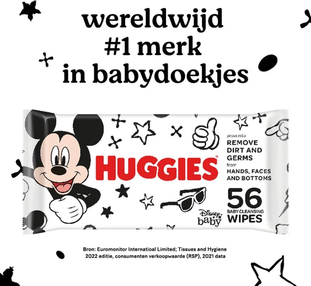 Huggies Billendoekjes All Over Clean 56 stuks - 30x1680