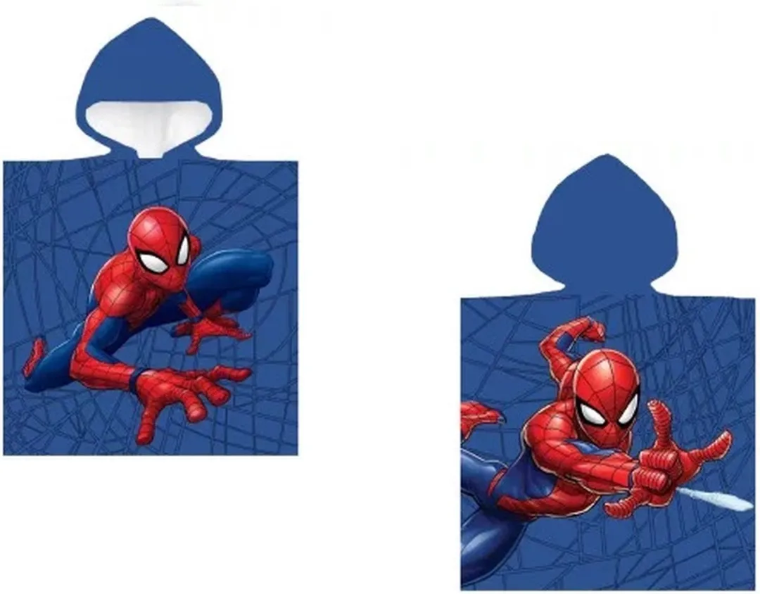 Spider-Man Poncho 50x100cm - Paars