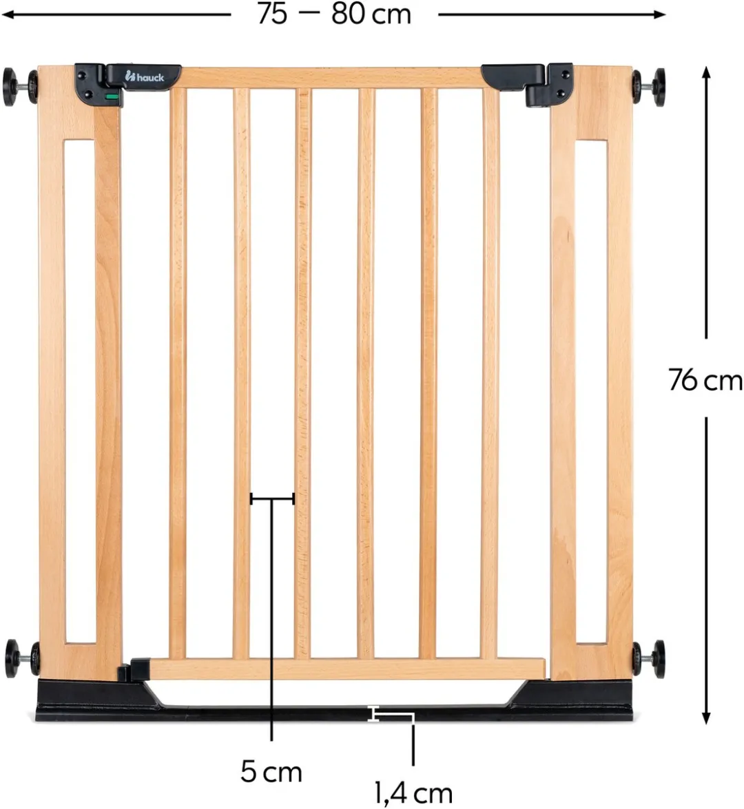 Hauck Clear Step Easyclose Eco Deur- en Traphekje Beech