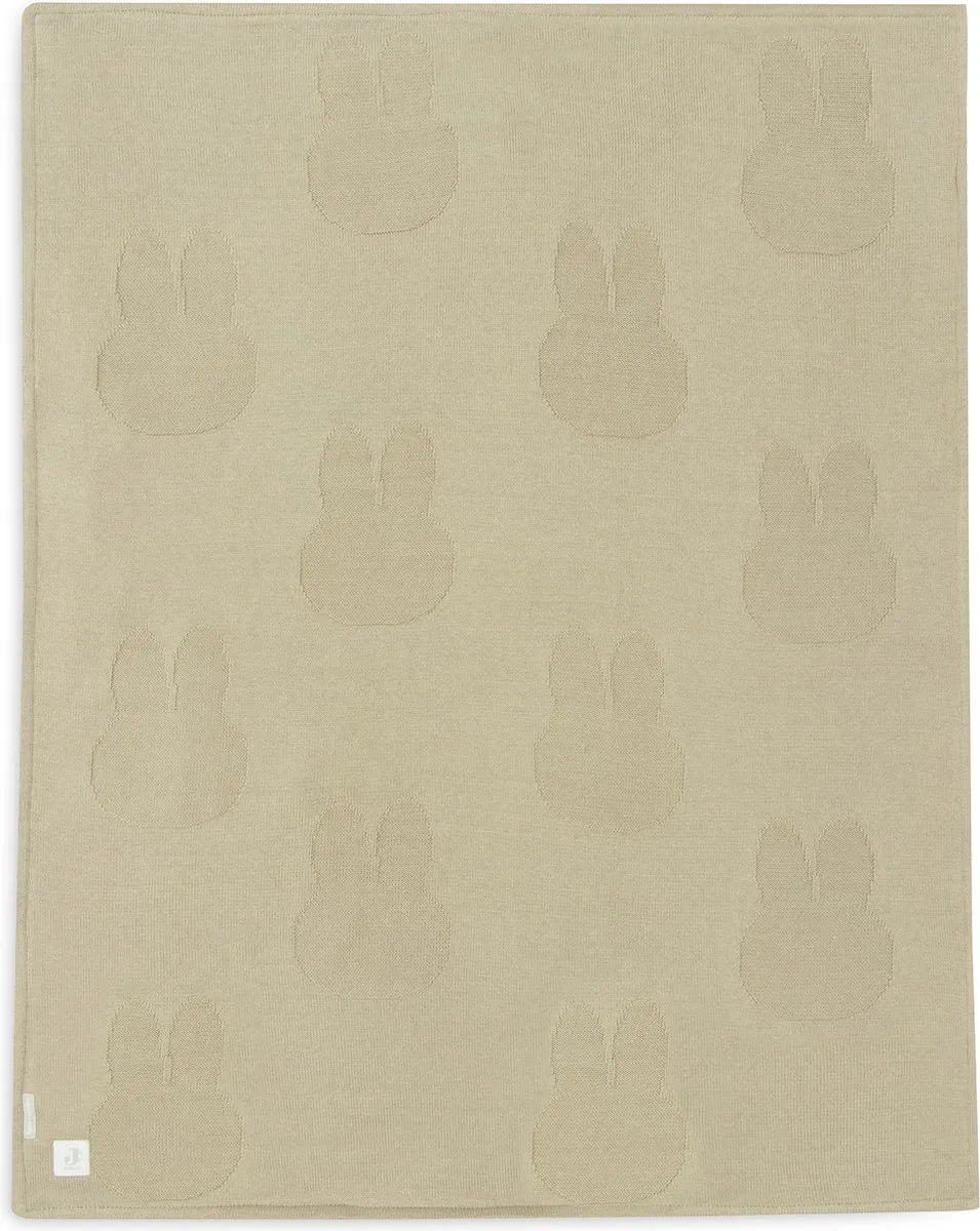 Jollein Miffy Deken Ledikant 100x150cm - Olive Green/Coral Fleece