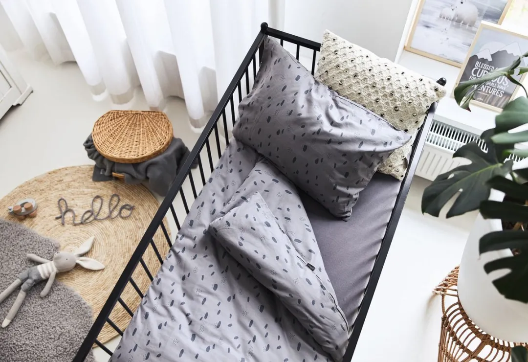 Jollein Baby Hoeslaken Ledikant Jersey Storm Grey 60x120cm