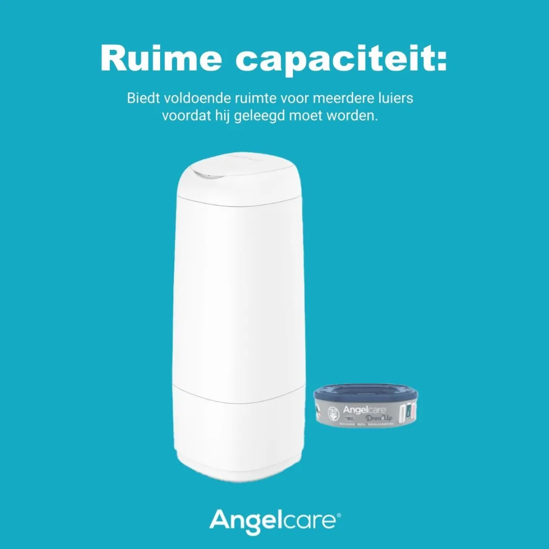 Angelcare Dress Up XL Luieremmer - 50 Stuks - Wit