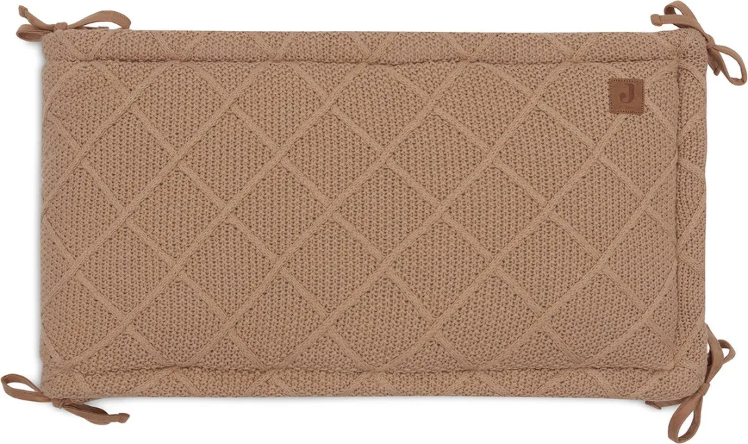 Jollein Boxbumper 180x30cm Check Knit Biscuit