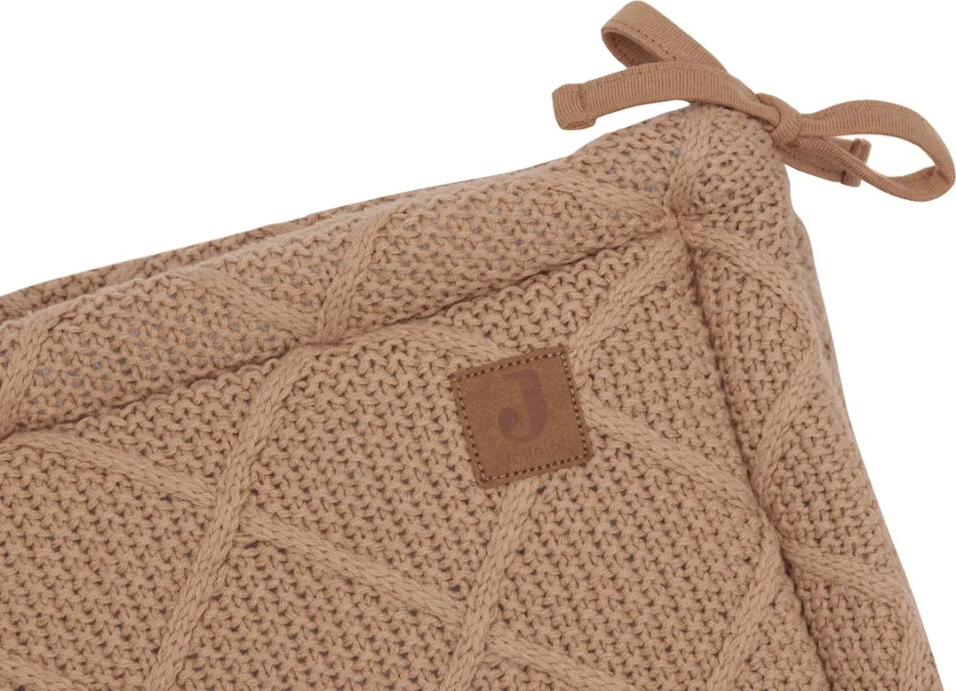 Jollein Boxbumper 180x30cm Check Knit Biscuit
