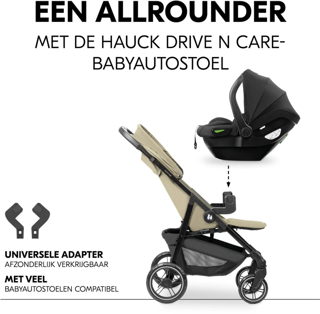 Hauck Shop N Care Buggy - Olive - Opvouwbaar 1-hand