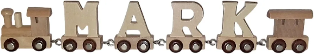 Small foot Lettertrein Mark Hout