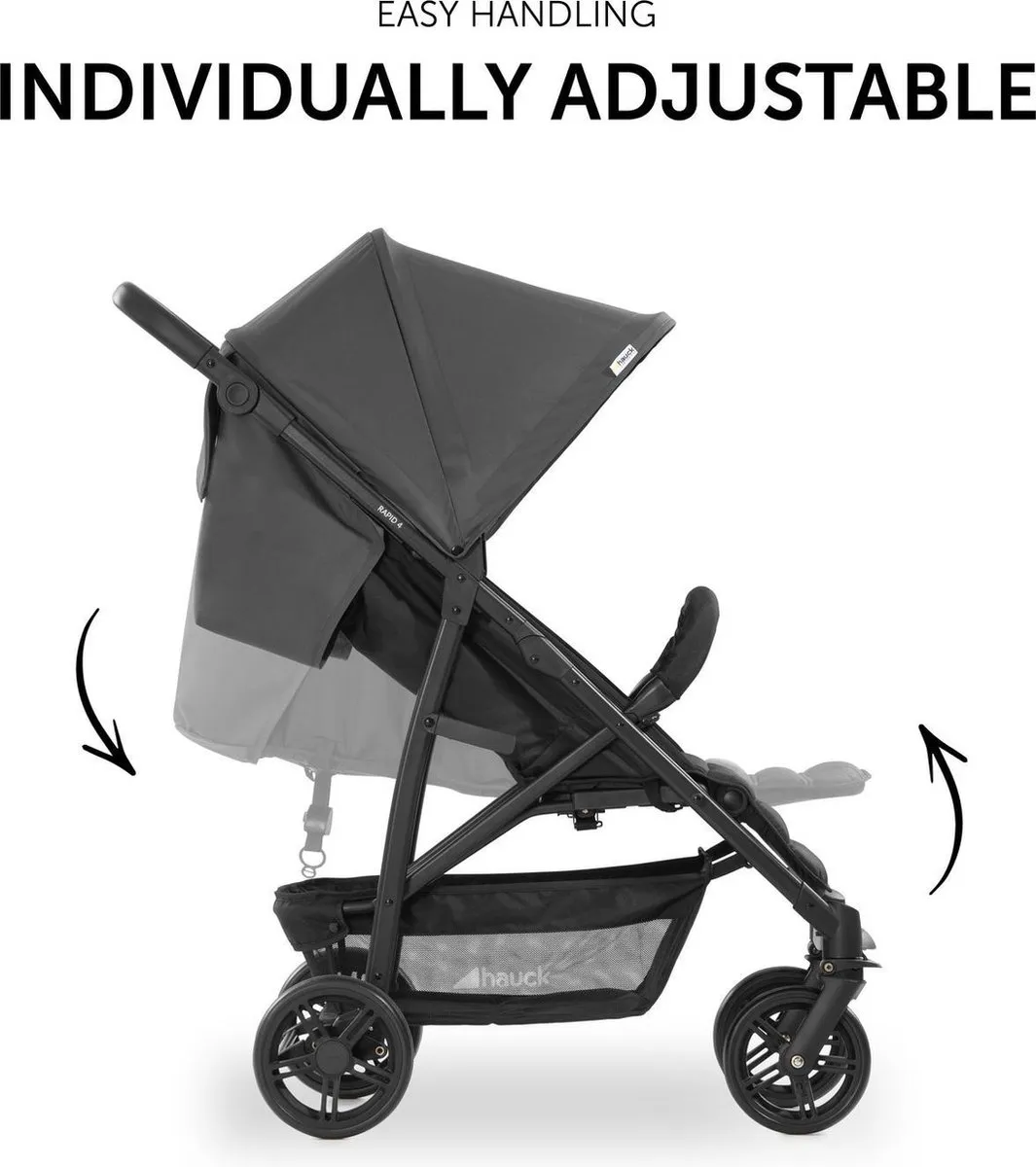 Hauck Rapid 4 Buggy - Licht - Grijs - afbeelding 6 van 6