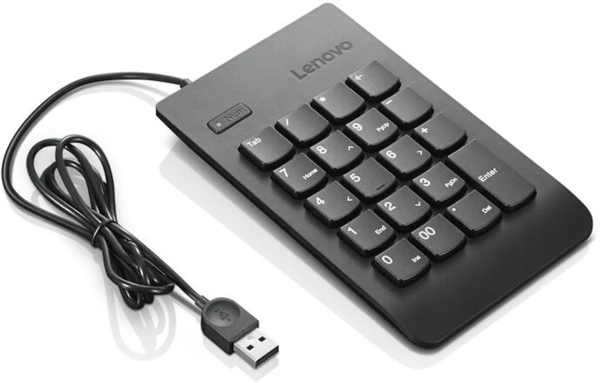 Lenovo Numeric Keypad Gen II 4Y40R38905 - USB - Zwart - afbeelding 2 van 2