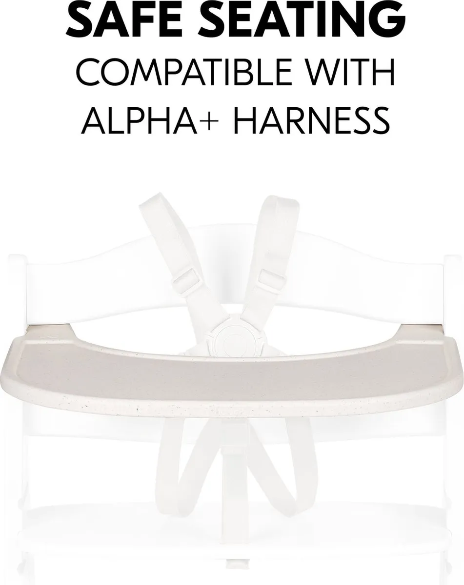 Hauck Alpha Click Tray - dienblad voor kinderstoel - Speckle Beige