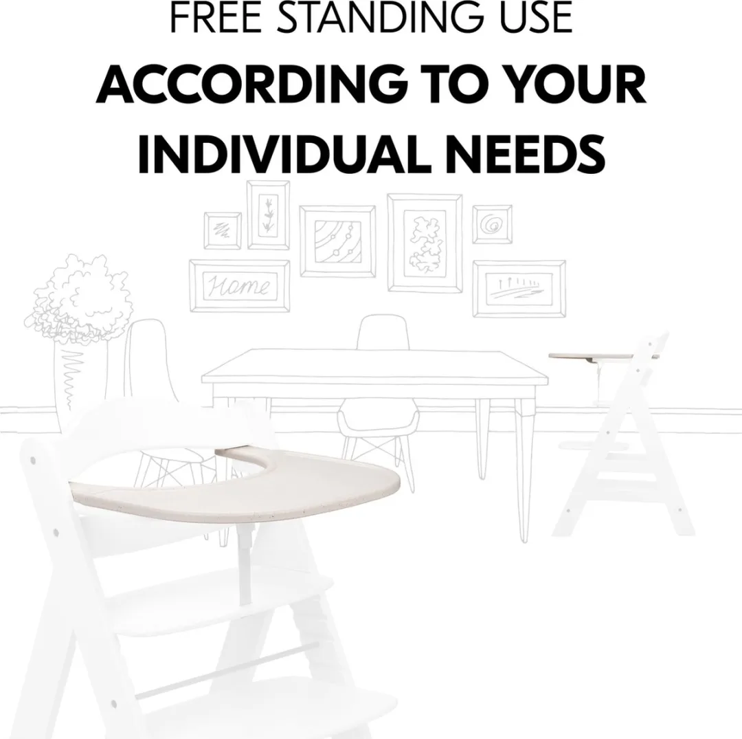 Hauck Alpha Click Tray - dienblad voor kinderstoel - Speckle Beige