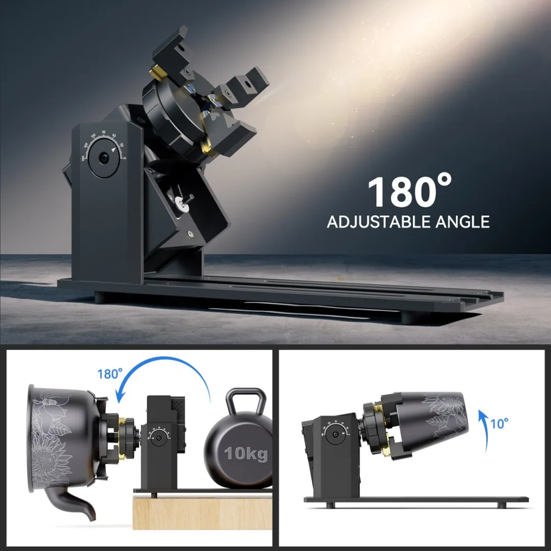 Sculpfun RA Pro Max Laser Rotary Roller - 4-in-1 - 180° Instelbaar